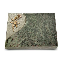 Grabtafel Tropical Green Folio Rose 6 (Bronze)