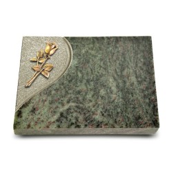 Grabtafel Tropical Green Folio Rose 8 (Bronze)