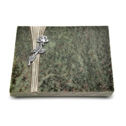 Grabtafel Tropical Green Strikt Rose 7 (Alu)