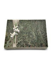 Grabtafel Tropical Green Strikt Orchidee (Color)