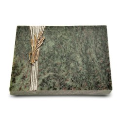Grabtafel Tropical Green Strikt Ähren 1 (Bronze)