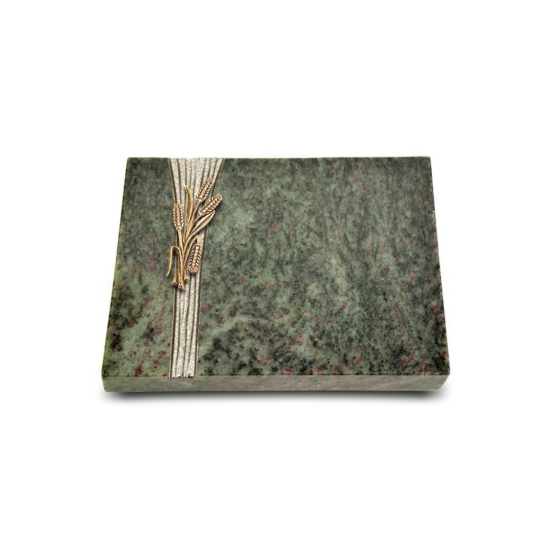 Grabtafel Tropical Green Strikt Ähren 1 (Bronze)