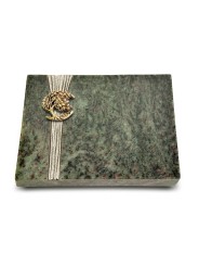 Grabtafel Tropical Green Strikt Baum 1 (Bronze)