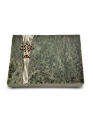 Grabtafel Tropical Green Strikt Baum 2 (Bronze)