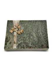 Grabtafel Tropical Green Strikt Gingozweig 1 (Bronze)