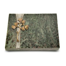 Grabtafel Tropical Green Strikt Gingozweig 1 (Bronze)