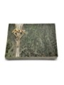 Grabtafel Tropical Green Strikt Lilie (Bronze)