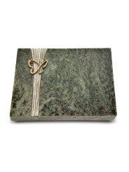 Grabtafel Tropical Green Strikt Papillon (Bronze)