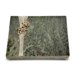 Grabtafel Tropical Green Strikt Rose 2 (Bronze)