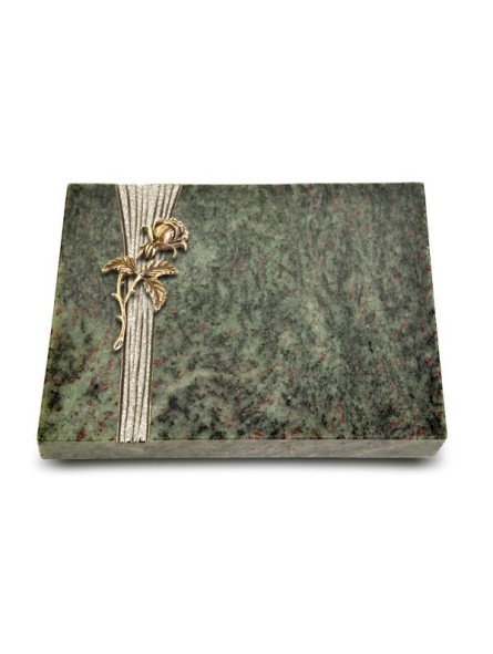 Grabtafel Tropical Green Strikt Rose 2 (Bronze)