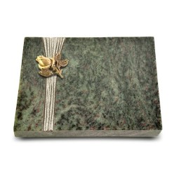 Grabtafel Tropical Green Strikt Rose 3 (Bronze)