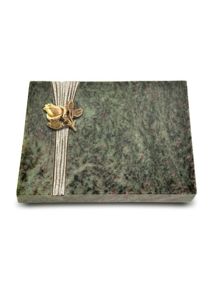 Grabtafel Tropical Green Strikt Rose 3 (Bronze)