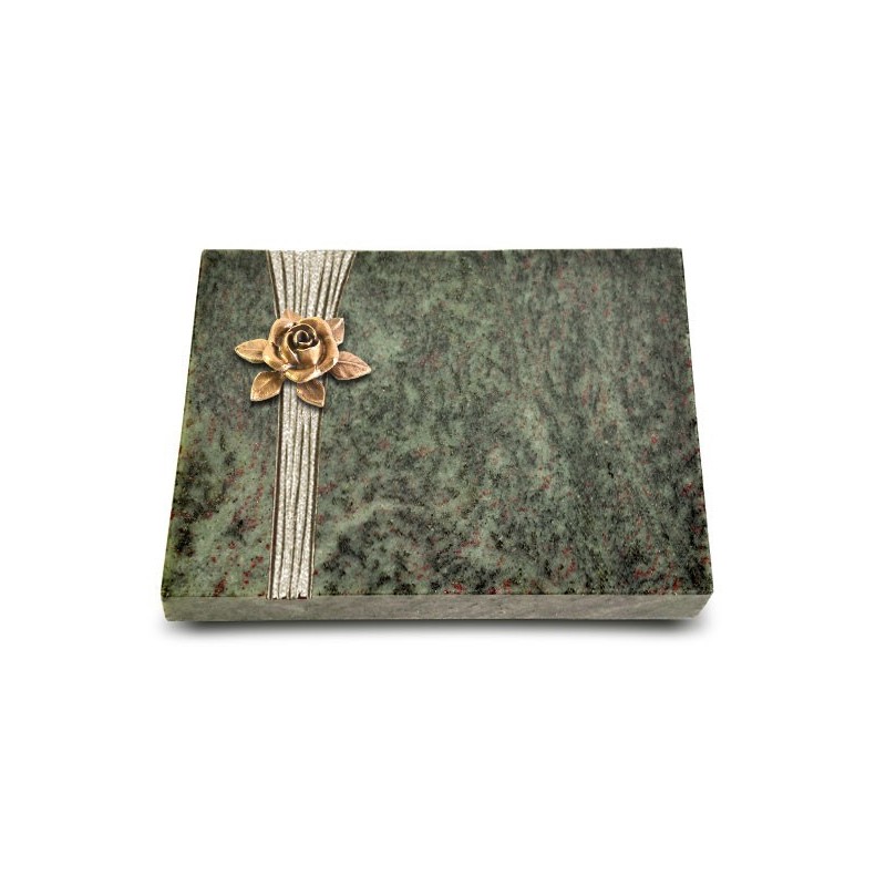 Grabtafel Tropical Green Strikt Rose 4 (Bronze)