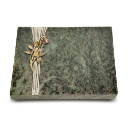 Grabtafel Tropical Green Strikt Rose 6 (Bronze)
