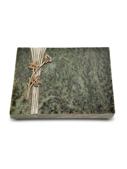 Grabtafel Tropical Green Strikt Rose 9 (Bronze)