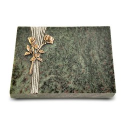 Grabtafel Tropical Green Strikt Rose 10 (Bronze)