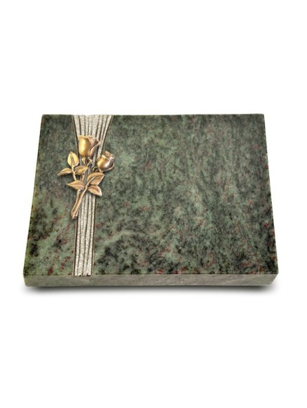 Grabtafel Tropical Green Strikt Rose 11 (Bronze)