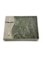 Grabtafel Tropical Green Wave Kreuz 2 (Alu)