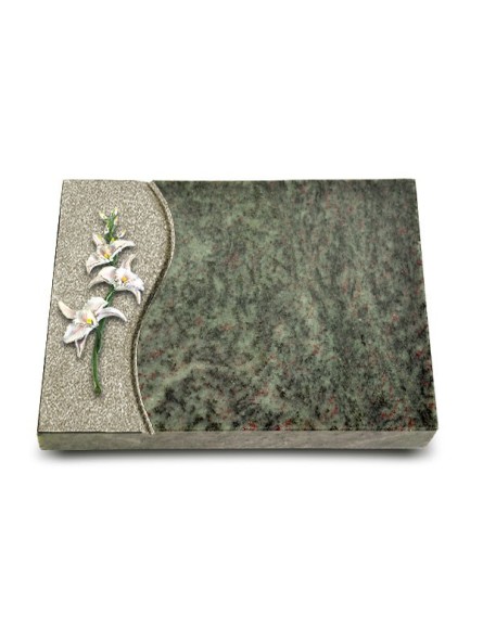 Grabtafel Tropical Green Wave Orchidee (Color)