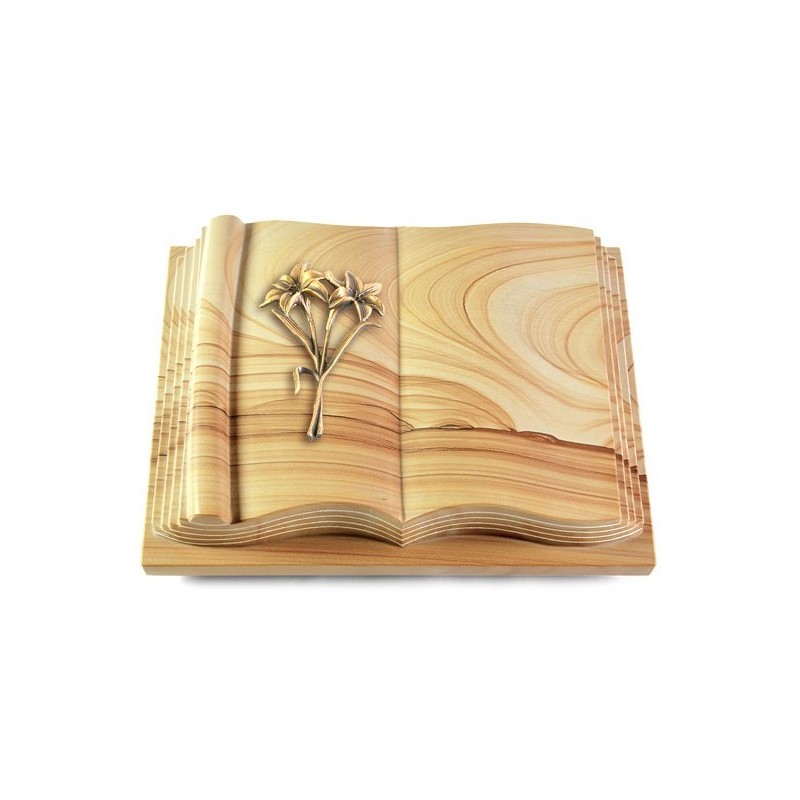 Grabbuch Antique/Woodland Lilie (Bronze) 50x40
