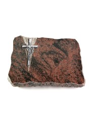 Grabplatte Aruba Delta Kreuz/Ähren (Alu)