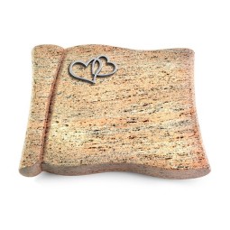 Grabbuch Voltaire/Raw Silk Herzen (Alu)