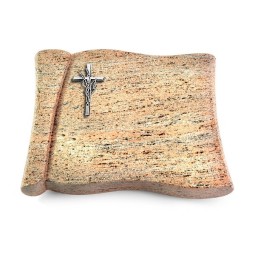 Grabbuch Voltaire/Raw Silk Kreuz/Ähren (Alu)