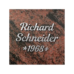 MA4 1x Metall-Schriftzeichen aus Aluguss