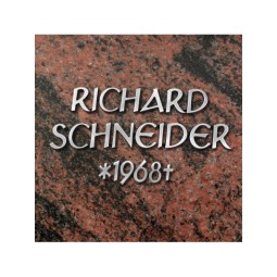 MA6 1x Metall-Schriftzeichen aus Aluguss