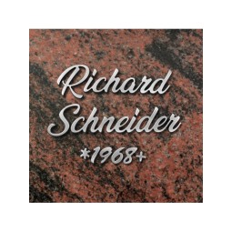 MA8 1x Metall-Schriftzeichen aus Aluguss