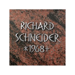 MA12 1x Metall-Schriftzeichen aus Aluguss