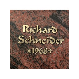 MB7 1x Metall-Schriftzeichen aus Bronzeguss