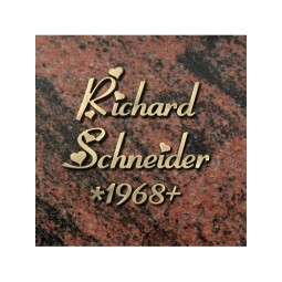 MB11 1x Metall-Schriftzeichen aus Bronzeguss