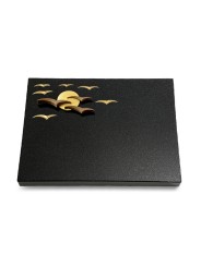 Grabtafel Indisch Black Vogelschwarm