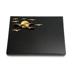 Grabtafel Indisch Black Vogelschwarm