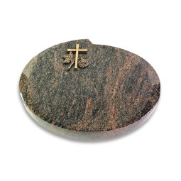 Grabkissen Baroque/Himalaya Kreuz 1 (Bronze)