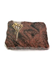 Grabplatte Aruba Delta Lilie (Bronze)