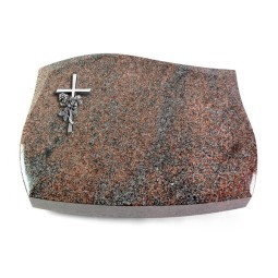 Grabkissen Galaxie/Paradiso Kreuz/Rosen (Alu)