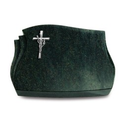 Grabkissen Liberty/Tropical-Green Kreuz/Ähren (Alu)