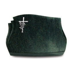 Grabkissen Liberty/Tropical-Green Kreuz/Rose (Alu)