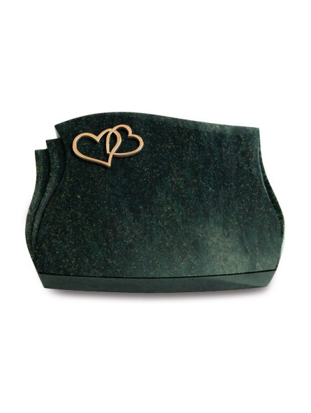 Grabkissen Liberty/Tropical-Green Herzen (Bronze)