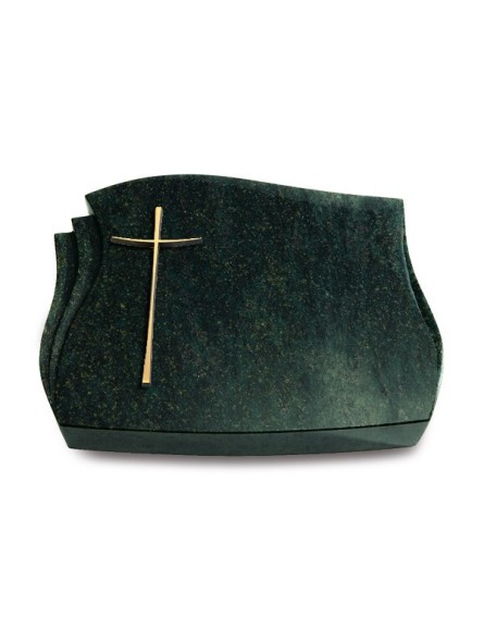 Grabkissen Liberty/Tropical-Green Kreuz 2 (Bronze)