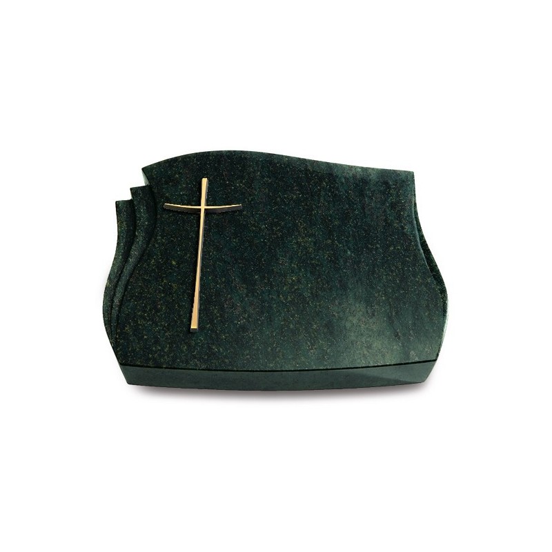 Grabkissen Liberty/Tropical-Green Kreuz 2 (Bronze)