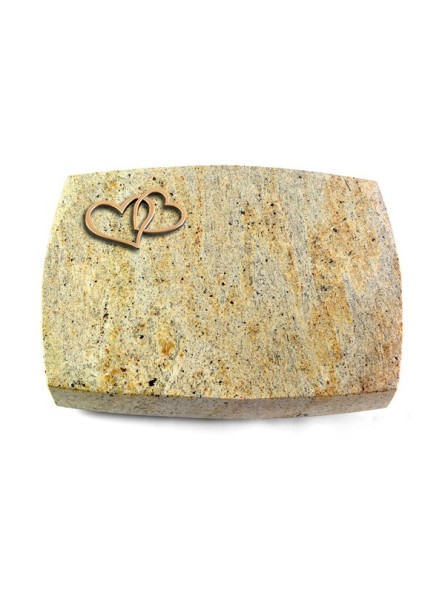 Grabkissen Roma/New-Kashmir Herzen (Bronze)