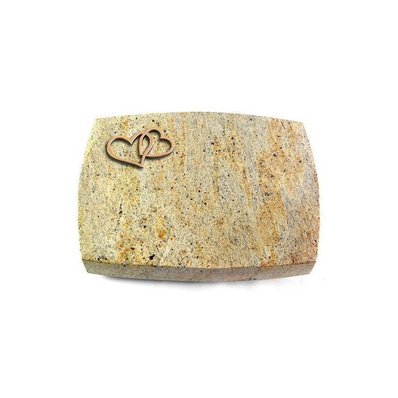 Grabkissen Roma/New-Kashmir Herzen (Bronze)