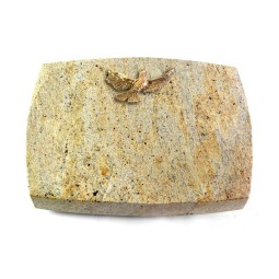 Grabkissen Roma/New-Kashmir Taube (Bronze)