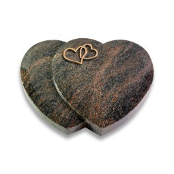 Grabkissen Amoureux/Himalaya Herzen (Bronze)