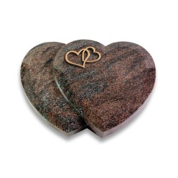 Grabkissen Amoureux/Paradiso Herzen (Bronze)