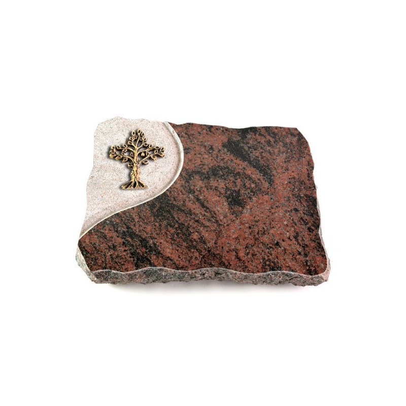 Grabplatte Aruba Folio Baum 2 (Bronze)