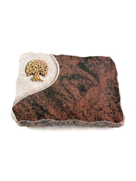 Grabplatte Aruba Folio Baum 3 (Bronze)